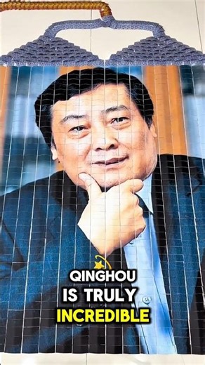 😱 Daughter Creates Zong Qinghou Using Playing Cards 🃏💰 | EPIC Art Reveal 🤯🔥 #Shorts