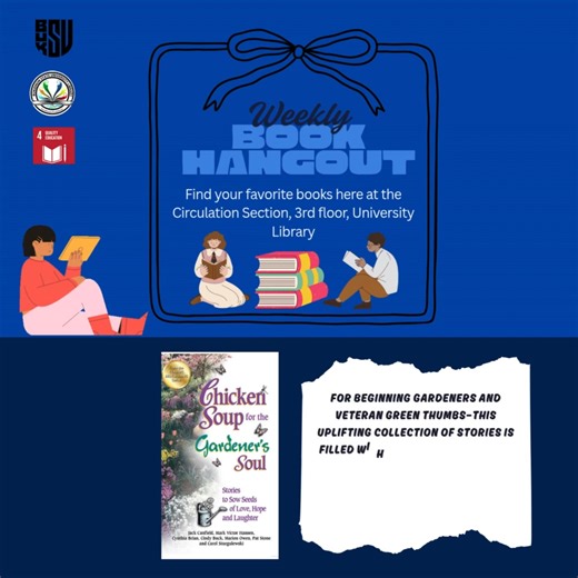 Explore our General Circulation Books—a wide collection open for everyone to borrow. Start your week with new ideas and great reads!  Happy reading! #LibraryDay #GeneralCirculation #Fiction #ReadAndLearn | Bukidnon State University Library | Facebook