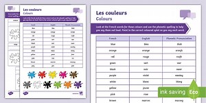 French: Colours Scramble