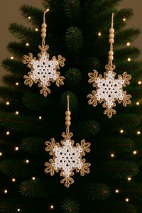 Unique Layered Snowflake Crochet Pattern PDF – Double Snowflake Ornament Tutorial – Christmas Tree Decor DIY - Etsy Canada