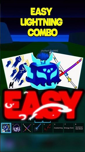 Easy Lightning CDK One Shot Combo 🔥🔥 #bloxfruitspvp #roblox #bloxfruits