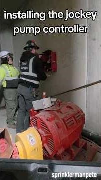 installing jockey pump controller #godisgood #sprinklermanpete #wrenchhardclothing #fireprotection