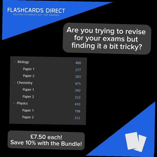 𝗚𝗖𝗦𝗘 𝗧𝗿𝗶𝗽𝗹𝗲 𝗦𝗰𝗶𝗲𝗻𝗰𝗲 𝗘𝗱𝗲𝘅𝗰𝗲𝗹 𝗔𝗻𝗸𝗶 𝗙𝗹𝗮𝘀𝗵𝗰𝗮𝗿𝗱𝘀 https://www.etsy.com/shop/FlashcardsDirect Struggling to get your head around all the complex topics for your exams? Wish there was a more effective way to commit key information to memory? Introducing our Anki Digital Flashcards for GCSE Triple Science (Edexcel)! These flashcards are a proven method for efficient memorisation, having helped students achieve Grade 9 success in the past. With 400 to 450 expertly cra