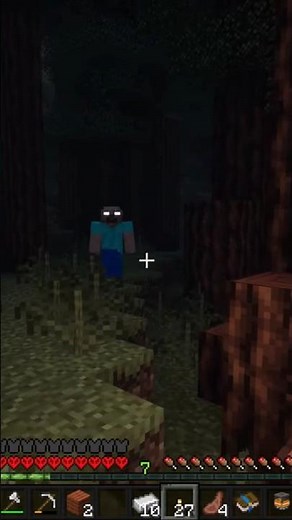 Herobrine found me in The Cursed Redwood Forest.. #minecraft #horror #mod #herobrine
