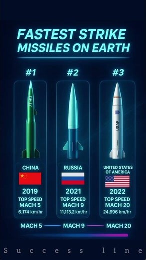 Fastest Strike Missiles on Earth 2025 🔥 You Won't Believe #1