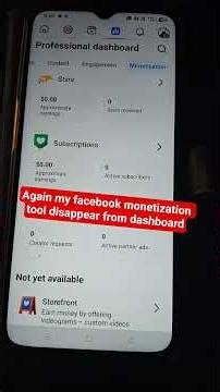 again my #contentmonetizationtool disappeared from dashboard.