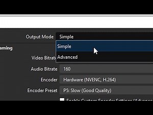 Best OBS Output Settings for Streaming & Recording | OBS Studio Simple vs Advanced Output Settings