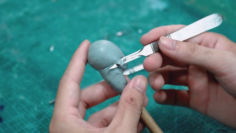 How to make realistic MINECRAFT Drowned in the swamp diorama/polymer clay