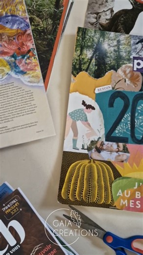 Gaia Créations - ateliers créatifs on Instagram: "On commence le mois de janvier avec un atelier: tableau de visualisation, le samedi 10 janvier. Un tableau de visualisation ou visionboard c'est quoi ? ✂️ 🖼 C'est un collage d'images magazines, de dessins de mots de phrases qui nous inspirent avec comme thème nos intentions que l'on appelle aussi nos résolutions nos affirmations nos rêves ou nos désirs pour l'année à venir. 👁️ Les matérialiser sous forme d'un tableau permet de l'avoir sous les