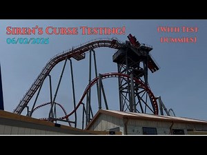 Siren’s Curse TESTING! (With Water Dummies) | Cedar Point, 06/02/2025