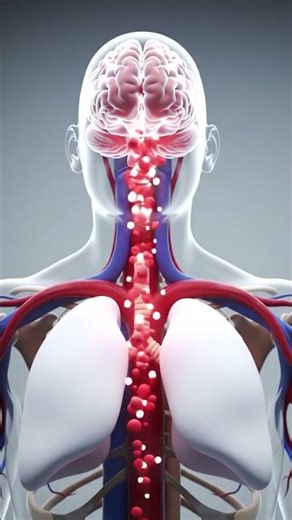 Oxygen Journey in the Body | 3D Animation from Lungs to Brain