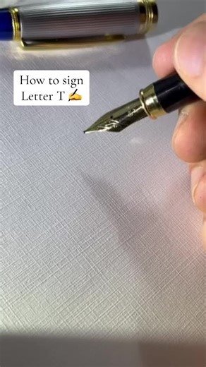 How to sign with letter T ✍️ signature_1m #signature