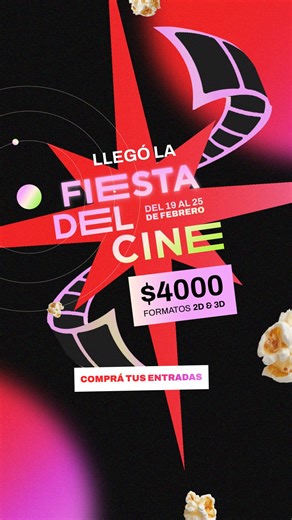 Esta semana podés disfrutar todas las pelis de nuestra cartelera a sólo $4000! Siii, cualquier función y cualquier horario a sólo $4000. Comprá tus tickets para la #FiestaDelCine 🥳🎬 ingresando en www.miboleteria.com.ar o en la bole de los cines. Te esperamos!🥳🥳🥳🥳 | Cinemacenter