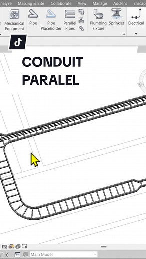 Revit MEP: Tutorial Conduit Paralel untuk Konstruksi
