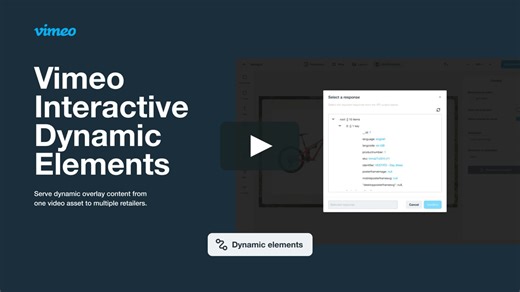 Vimeo Interactive: Dynamic Elements