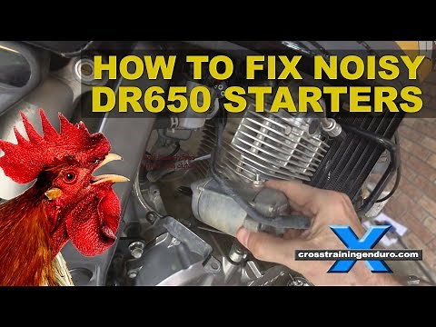 DR650 project: how to fix that noisy starter motor!︱Cross Training Adventure