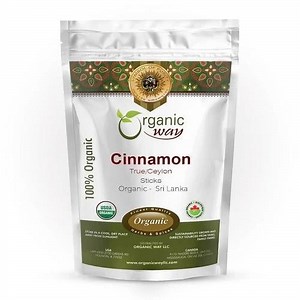 Organic Way True Ceylon Cinnamon Sticks (Cinnamomum Verum) - Adds Flavour | Organic & Kosher Certified | Raw, Vegan, Non GMO & Gluten Free | USDA Certified | Origin - Sri Lanka (2 Oz)