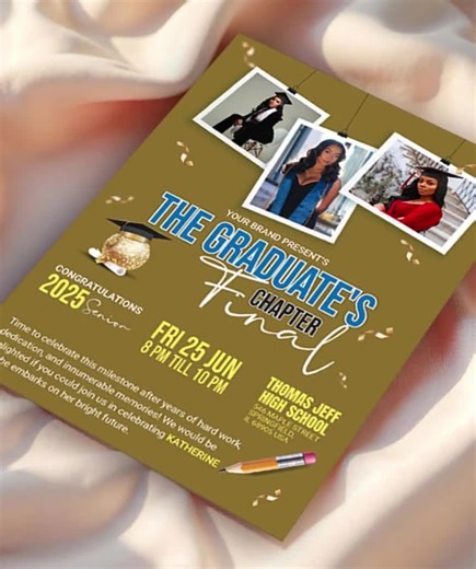 College Graduation Flyer | Digital Graduation Invite & Grad Party Flyer | Personalized Class of 2025 Announcement | Congrats Grad Poster - Etsy