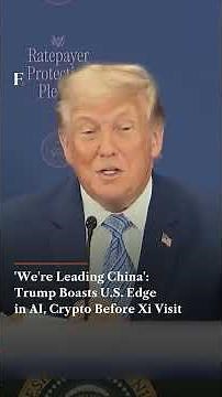 'We're Leading China' Trump Boasts U S Edge in AI, Crypto Before Xi Visit | Firstpost News | N18G