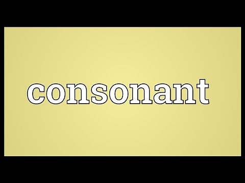 Consonant Meaning