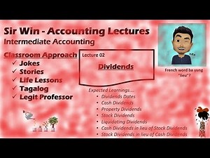 Lecture 02: Dividends. Investment in Equity Securities. [Intermediate Accounting]