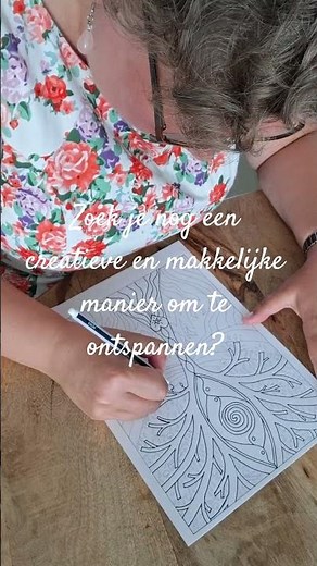 Nieuwe kleurplaat nu online! #kleurenvoorvolwassenen #kleurplaat #kleurentherapie #intuïtieftekenen