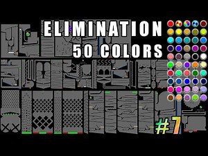 Amazing Elimination Color Marble Race 7 in Algodoo \\ Marble Race King