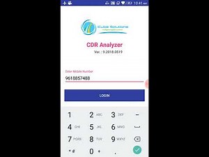 CDR Analysis Mobile Application