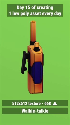 Day 15 of creating 1 low poly asset every day