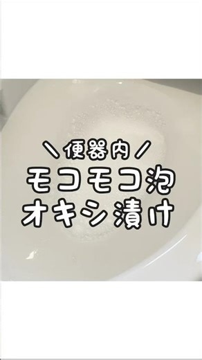【オキシ漬け】オキシクリーンのモコモコ泡でトイレ掃除！
