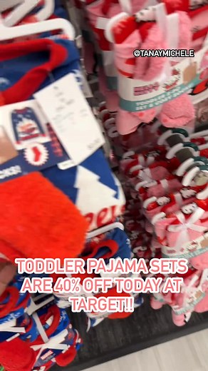 Toddler pajamas are 40% off today at Target for the deal of the day. These are perfect for holiday season as gifts or for Christmas Eve! (Or that upcoming school pajama day) #momof3 #nyccontentcreator #nycinfluencer #shopwithme #holidaypajamas | Life with Tanay