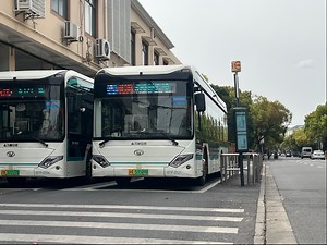 上海公交 巴士五公司 一车队 46路 岭南路保德路往人民广场方向