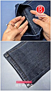 Alterate your pants at home without cutting or trimming. Part 2778 Follow My Page Instagram : @bilochpuratips2diy Follow My Page Instagram : @bilochpuratips2diy . . . . . . #bilochpuratips2diy #bilochpuratips #needlework #sewing #reels . | Bilochpuratips 2 Diy