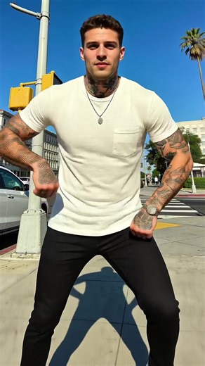 #man #dancer #handsome #jump #muscle