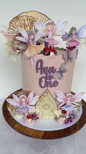 Magical Fairy and Butterfly Birthday Cake for a Little Angel