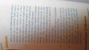 inertia.inestions1. Which of the following has more inertia: ... | Filo