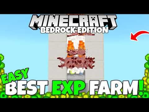 NEW BEST EXP FARM in Minecraft 100 Levels/40s! Minecraft Bedrock Silverfish Experience Farm Tutorial