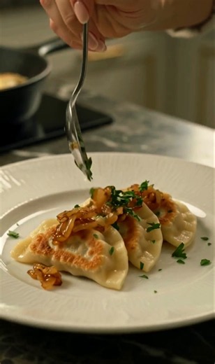 Classic Polish Pierogi | Crispy, Golden & Delicious 🥟😋