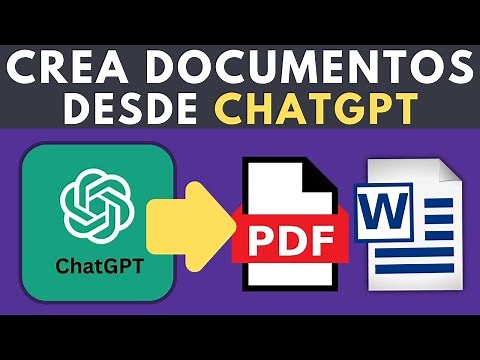 Cómo DESCARGAR PDF y Word desde ChatGPT | Tutorial CON y SIN Plugins | AI para crear PDFs y Word