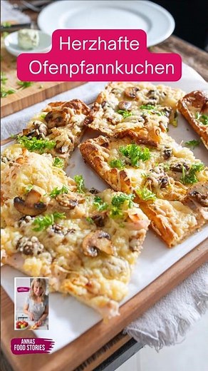 Herzhafter Ofenpfannkuchen - mit Schinken, Pilze und Käsekruste - einfach und lecker - Rezept