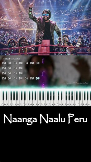 Naanga Naalu Peru Keyboard Cover | Piano Notes | Karuppu | Sai Abhyankkar | Fernandez 6