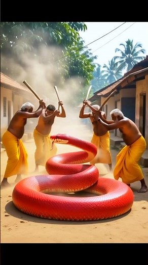 Shocking Scene | Snake Swallowed a Cow Calf 😱 | Real Snake Attack