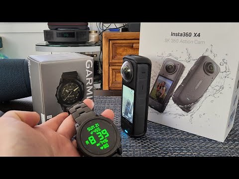 Insta 360 X4 with Garmin Watch remote and other accessories. (First Impressions)