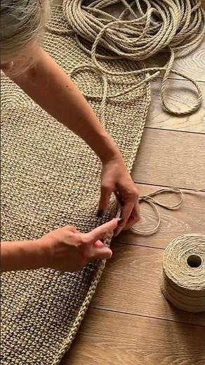 Jute Rug | Crochet Process & Final Look
