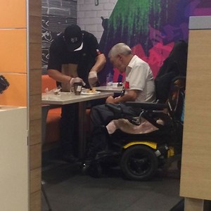 McDonald's Employee Helps Disabled Man With His Dinner, Reminds Us Kindness Still Exists: See the Pic