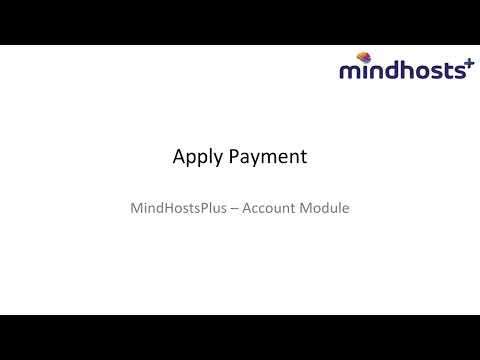 4. Mindhostsplus Accounts – Applying Student Payments