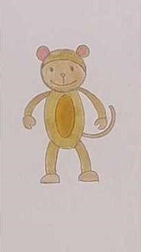 Drawing a Cute Monkey for Beginners #art #drawingtutorial #shorts
