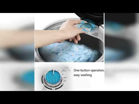 Review: Mini Portable Washing Machine,Semi-Automatic Washer,Compact Laundry with Drain Basket ...