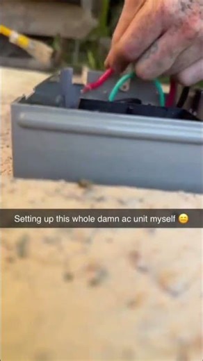 Wiring up disconnect box for #airconditioner #hvac #electrical #diy #daily
