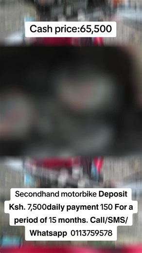 Affordable Secondhand Motorbike Payment Options